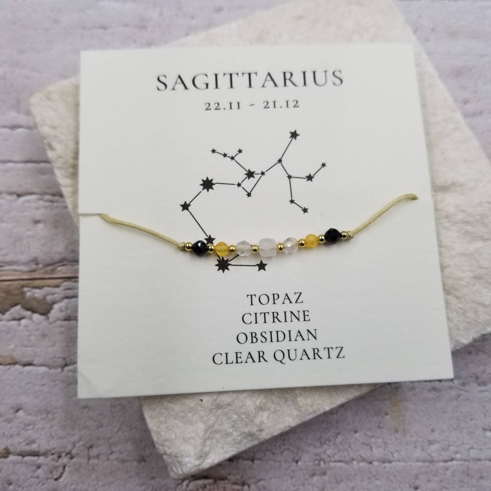 Constellation Natural Stone Zodiac Bracelet - vibeboxshop