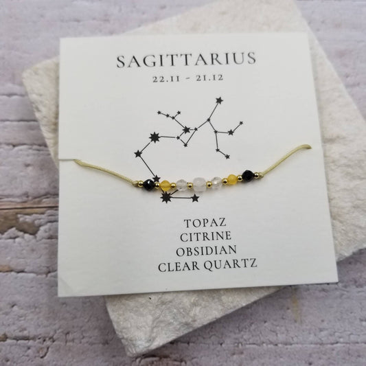 Constellation Natural Stone Zodiac Bracelet - vibeboxshop