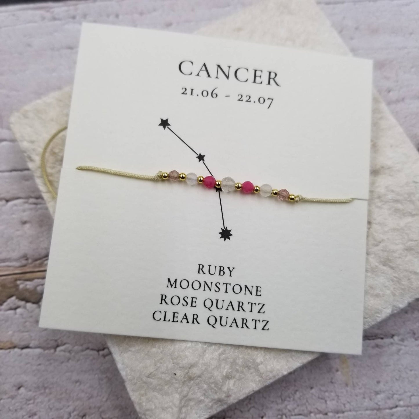 Constellation Natural Stone Zodiac Bracelet - vibeboxshop