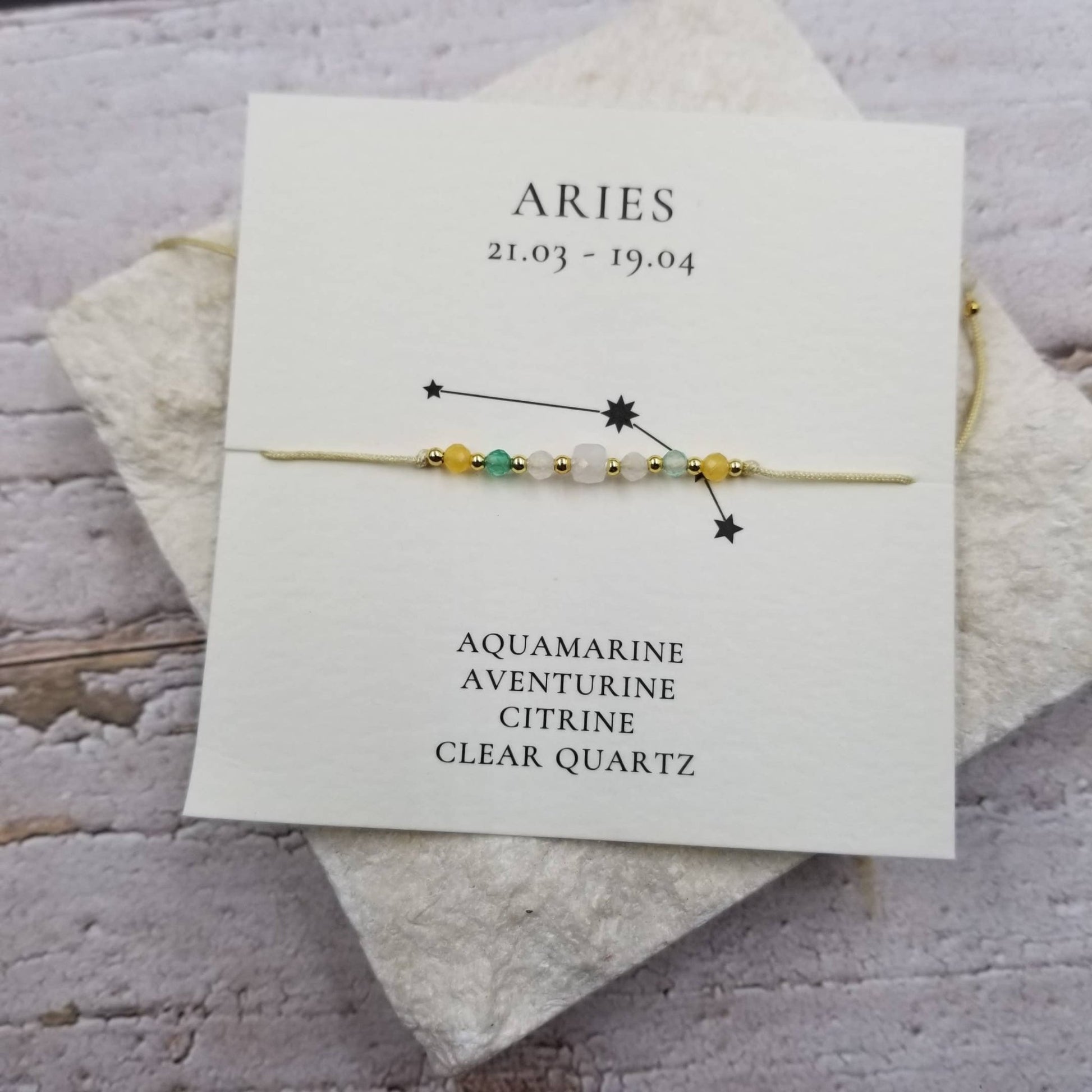 Constellation Natural Stone Zodiac Bracelet - vibeboxshop