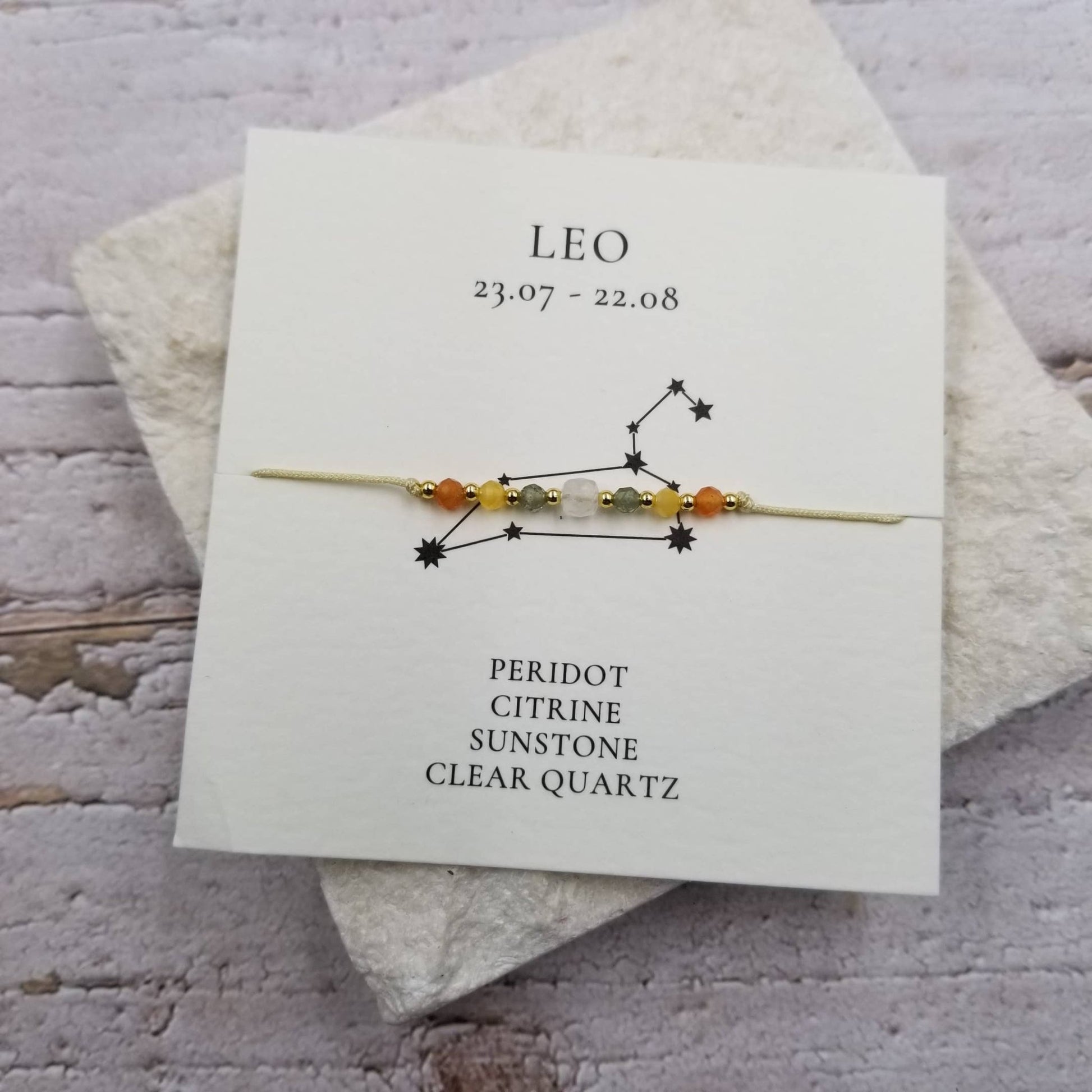 Constellation Natural Stone Zodiac Bracelet - vibeboxshop