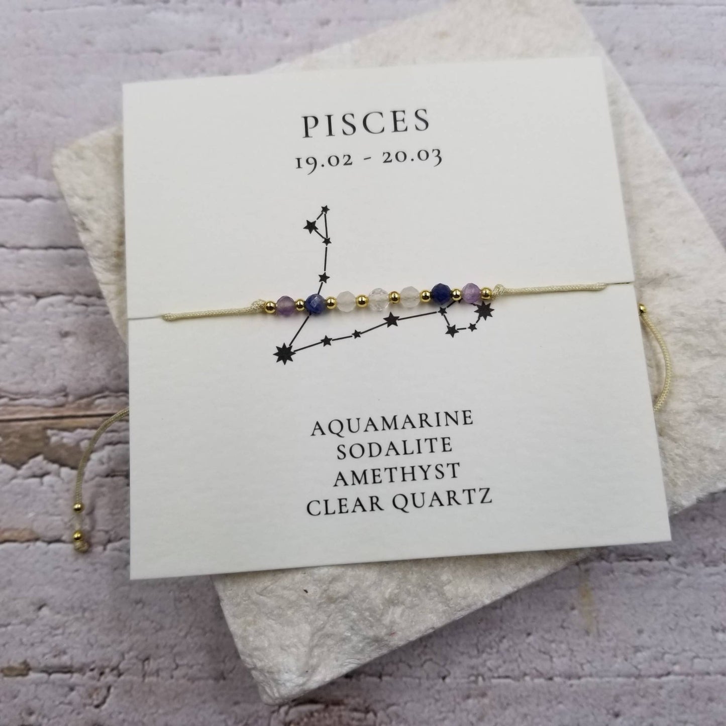 Constellation Natural Stone Zodiac Bracelet - vibeboxshop