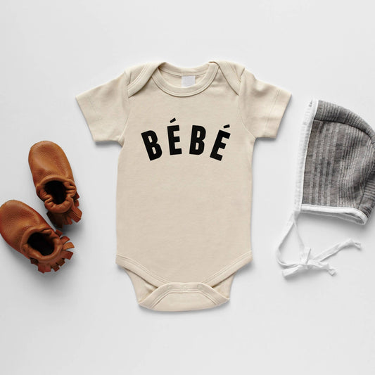 Cream Bébé Organic Baby Onesie - vibeboxshop