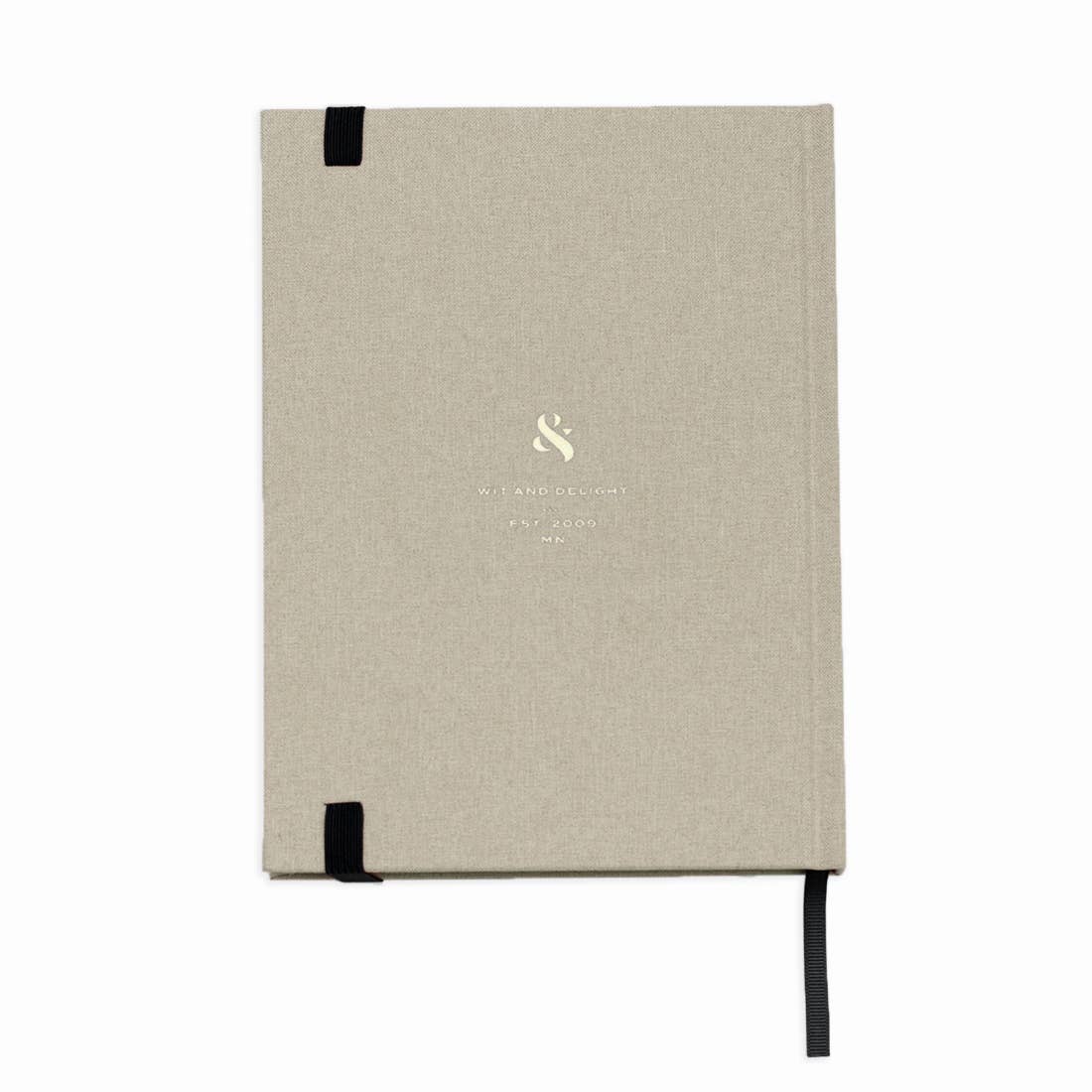 Cream Linen Note To Self Journal - vibeboxshop