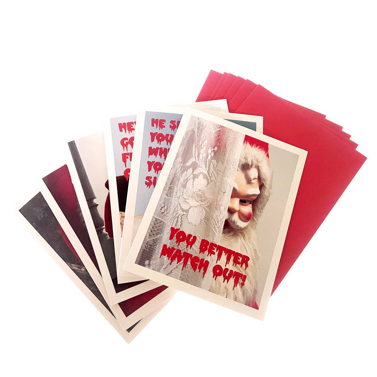 Creepy Santa Cards - vibeboxshop