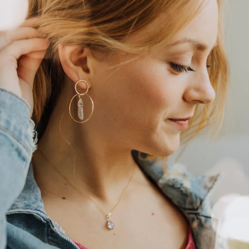 Crystal Goddess Hoops - vibeboxshop