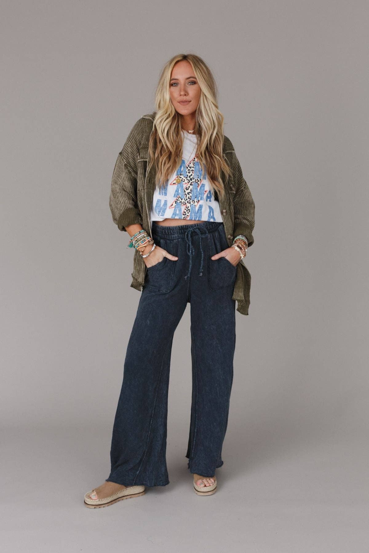 Relaxing Robin Wide Leg Pant - New Navy