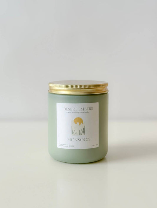 Monsoon | Sage Green Candle | Desert Inspired Candle