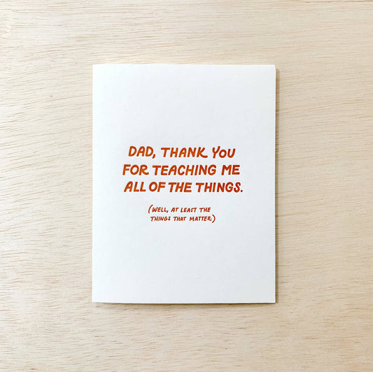 Dad Teaching - Father's Day Card - vibeboxshop