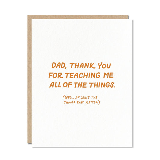 Dad Teaching - Father's Day Card - vibeboxshop