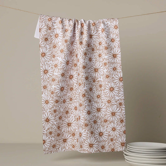 Daisy Trail Tea Towel - vibeboxshop