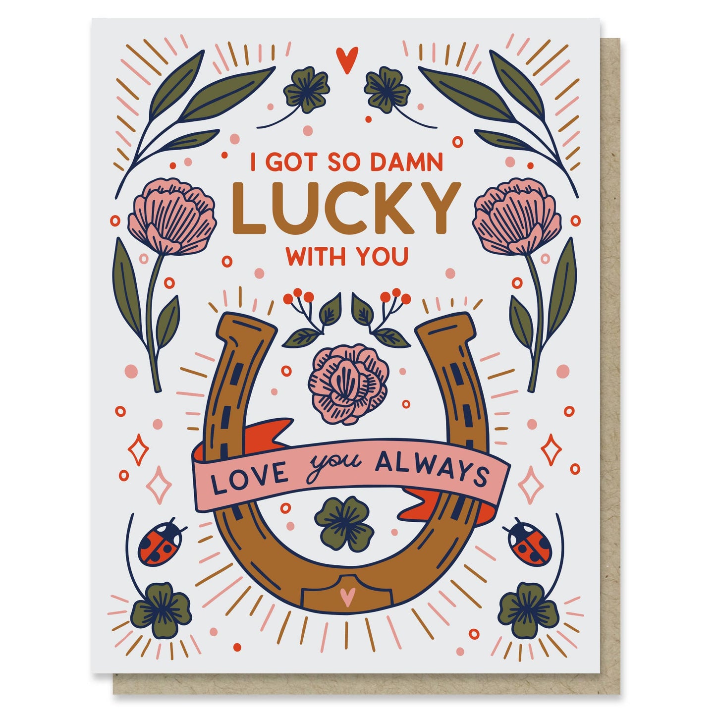 Damn Lucky Love Card - vibeboxshop