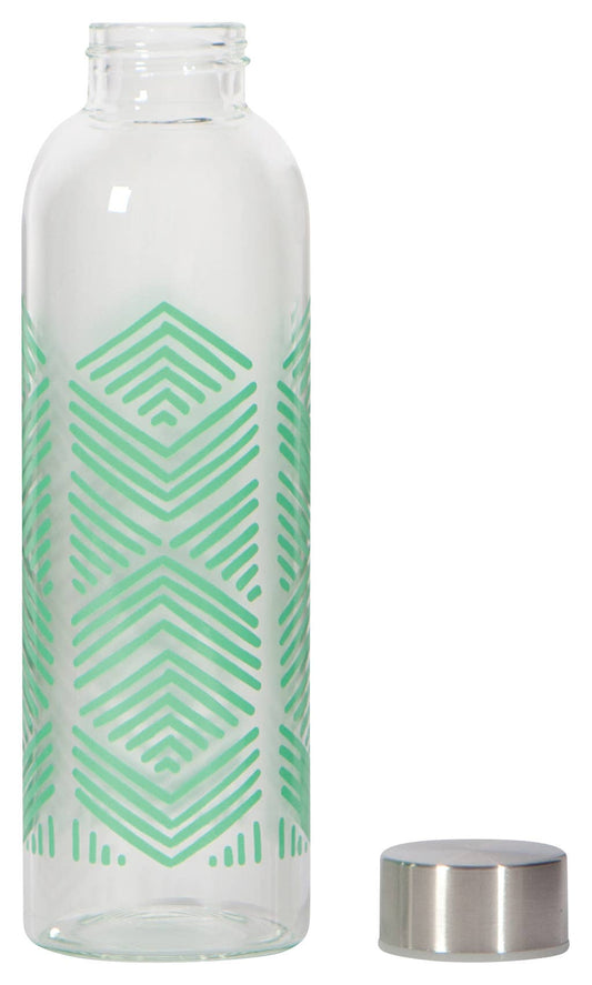 Danica Studio Mint Sustain Glass Water Bottle - vibeboxshop