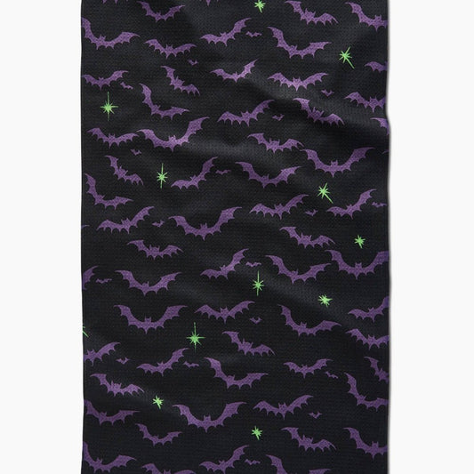 Dark Night Bats Tea Towel - vibeboxshop