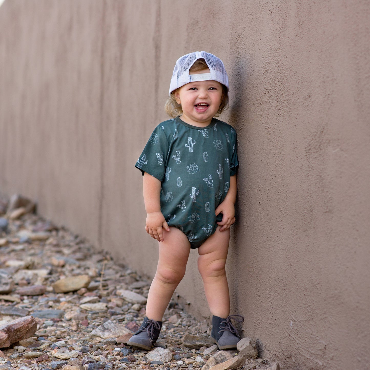 Cactus Bamboo Bubble Romper