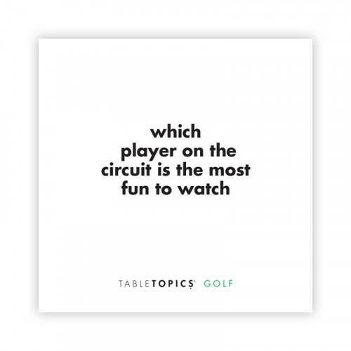 Golf Table Topics