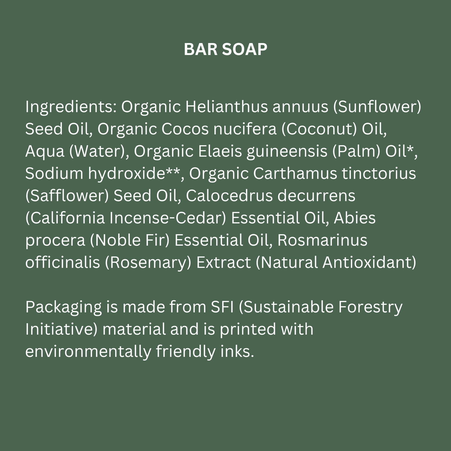 Desert Cedar Organic Bar Soap - vibeboxshop