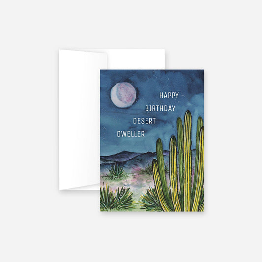 Desert Dweller Birthday Greeting Card - vibeboxshop