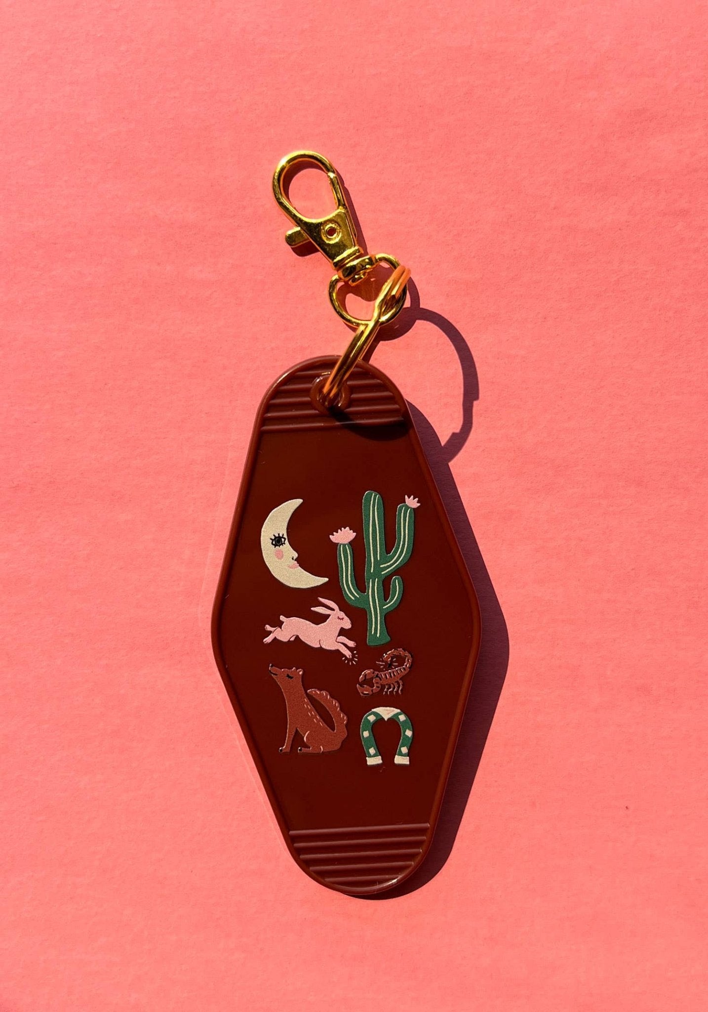 Desert Luck Motel Keychain - vibeboxshop
