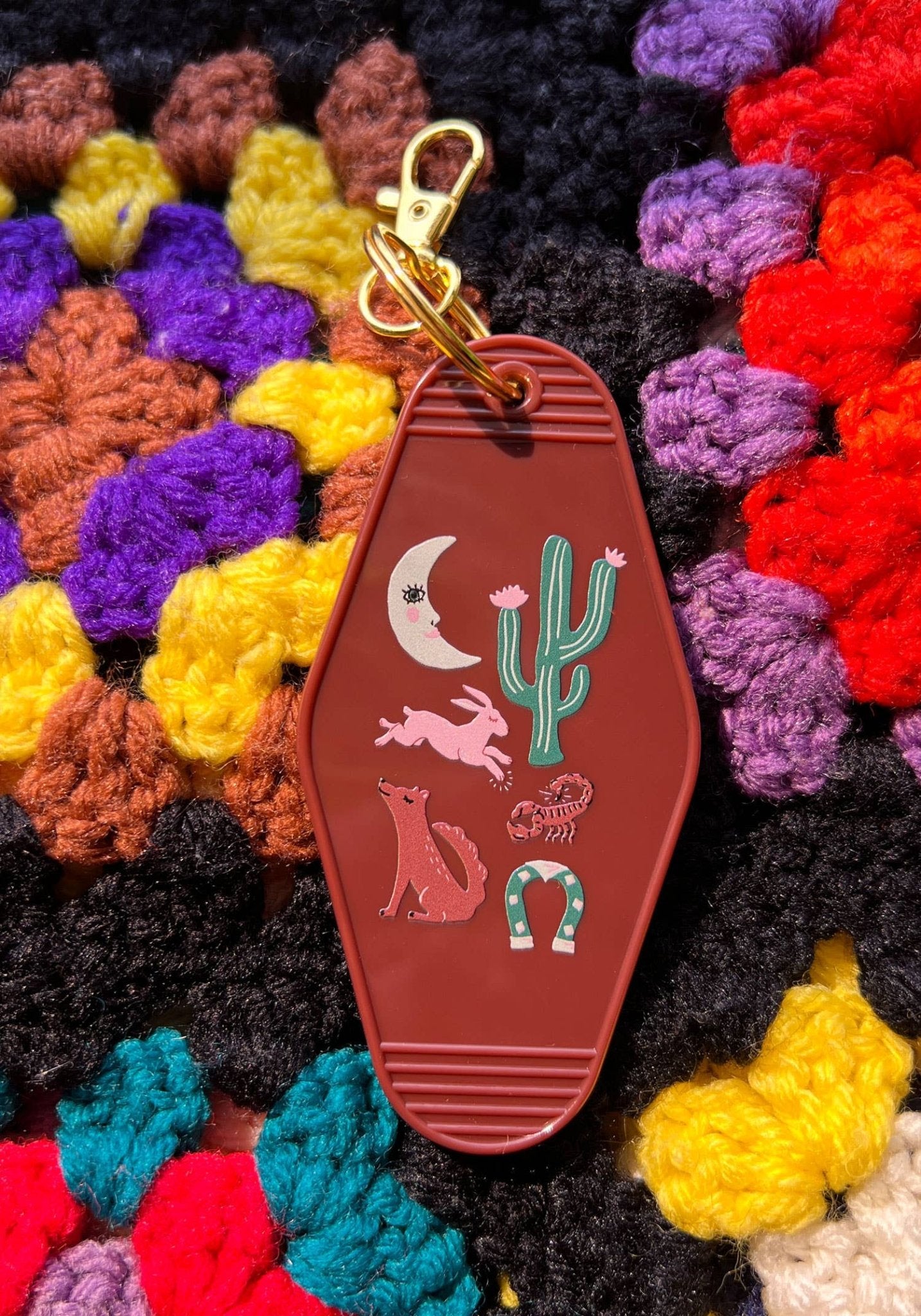 Desert Luck Motel Keychain - vibeboxshop