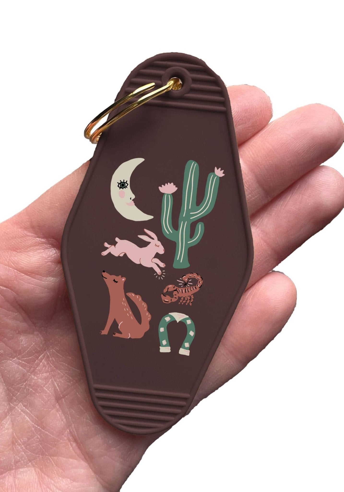 Desert Luck Motel Keychain - vibeboxshop