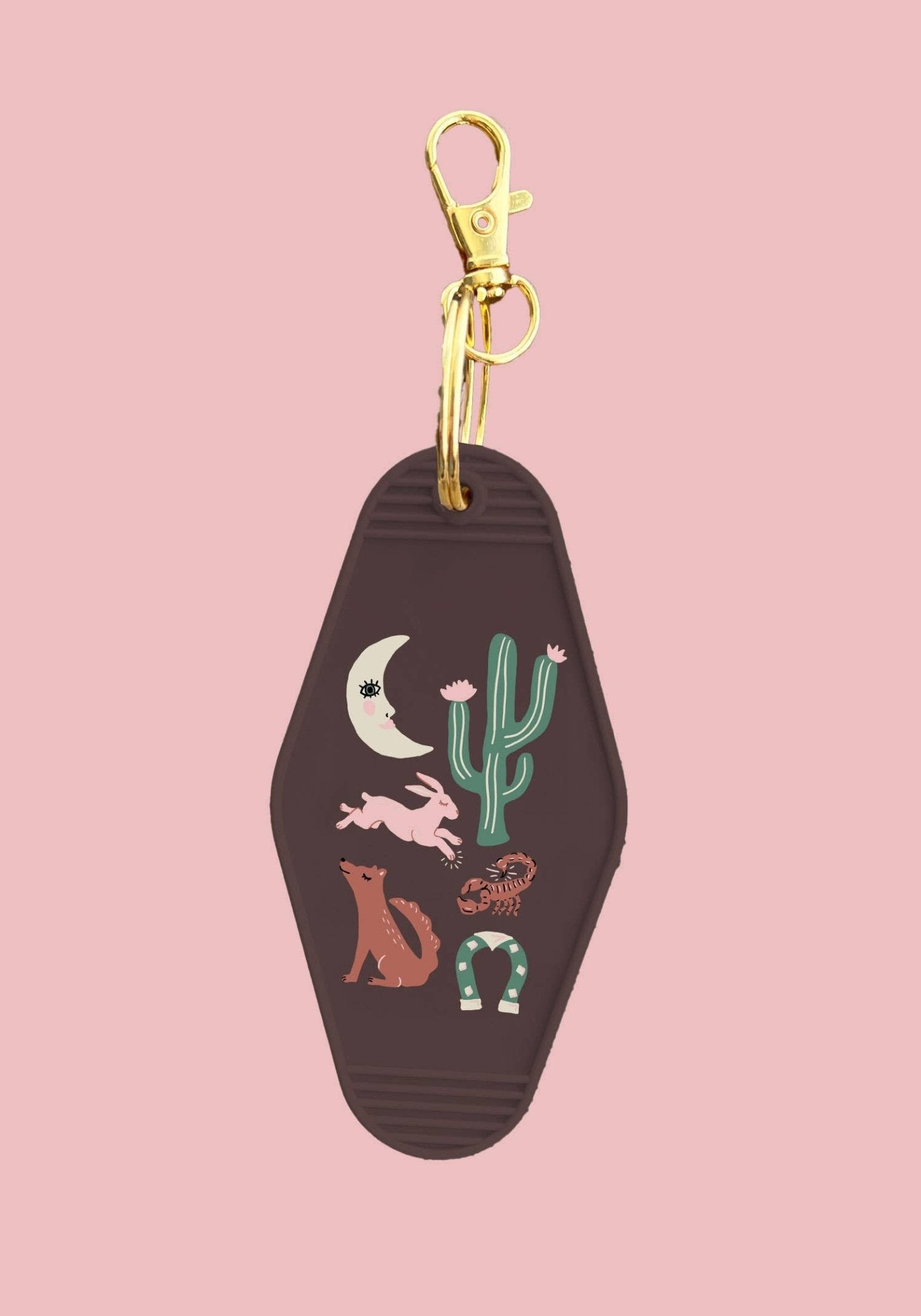 Desert Luck Motel Keychain - vibeboxshop