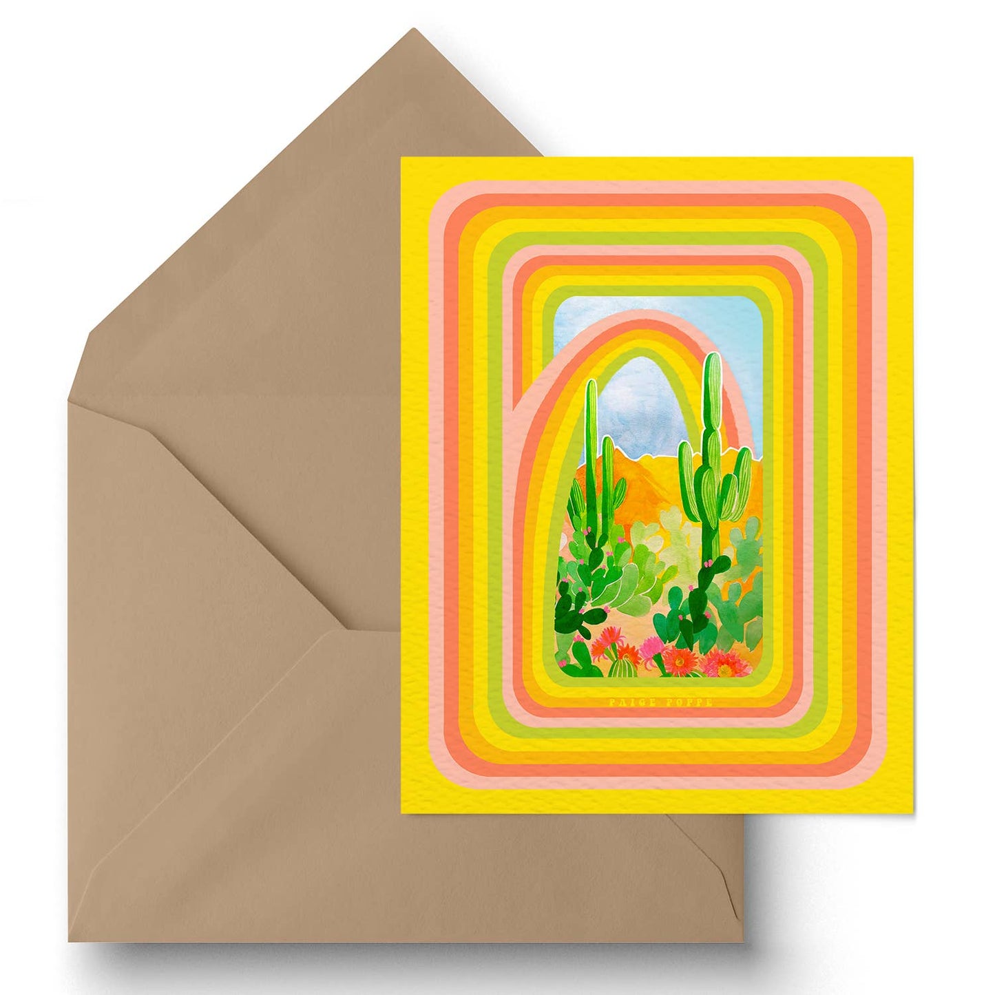 "Desert Rainbow" Greeting Card - vibeboxshop