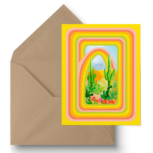 "Desert Rainbow" Greeting Card - vibeboxshop