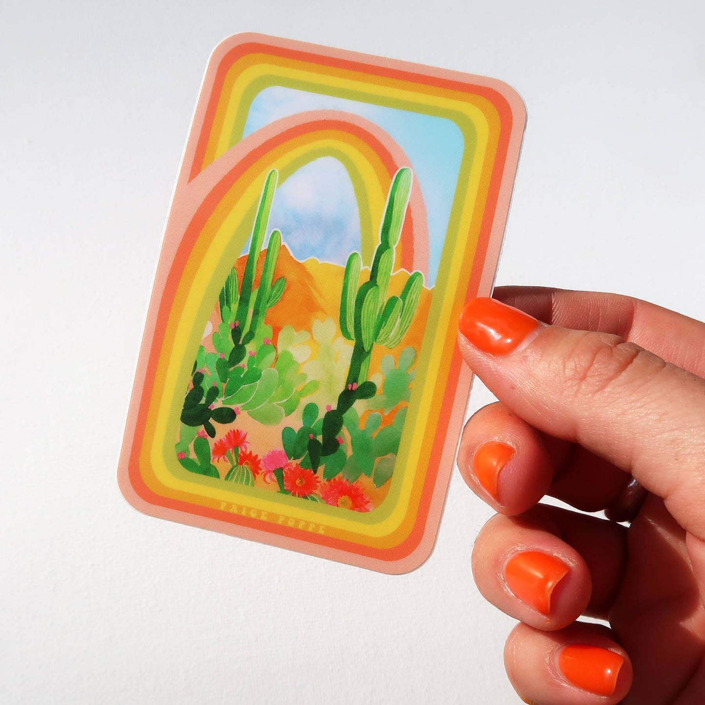 "Desert Rainbow" Sticker - vibeboxshop