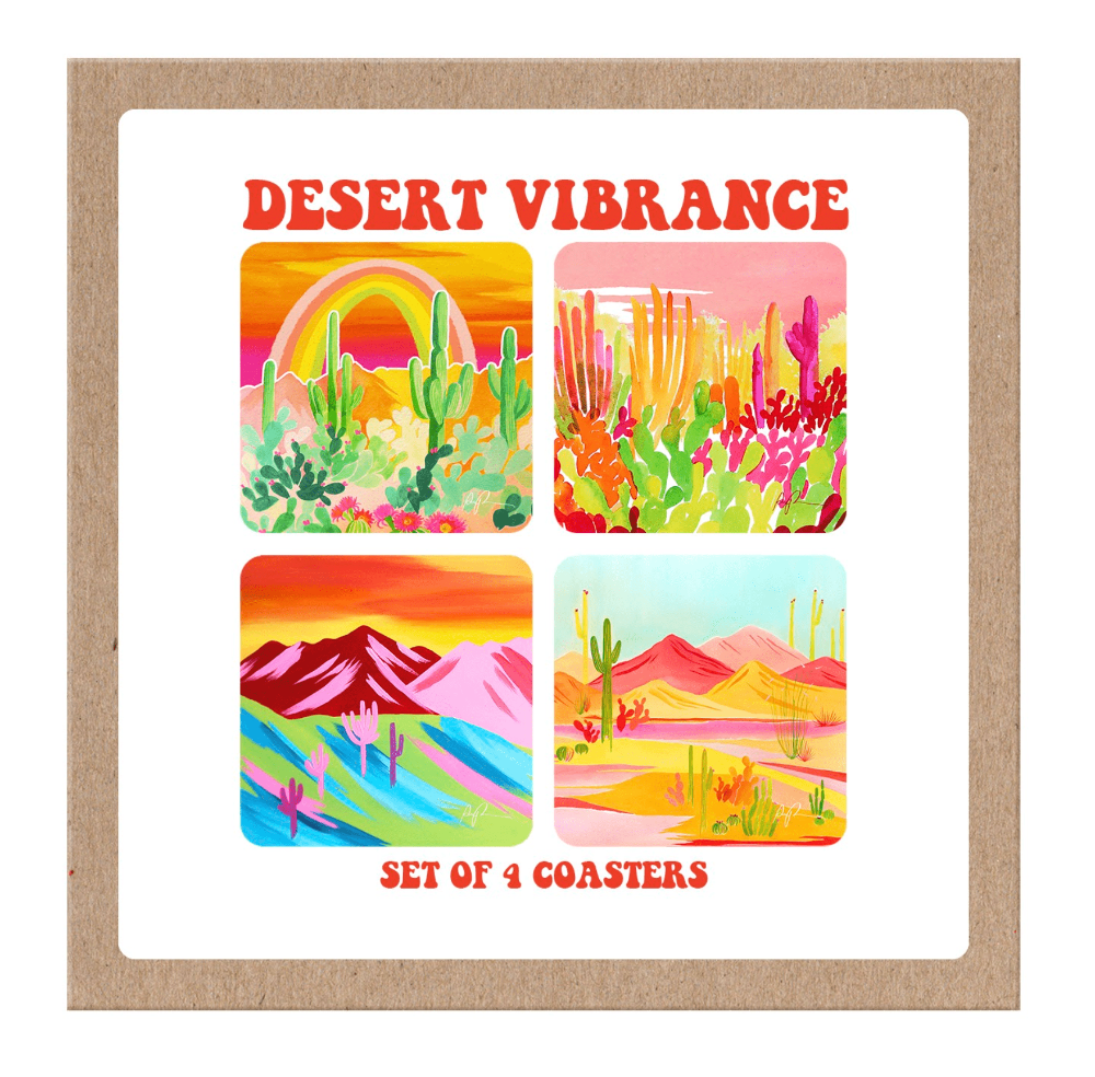 "Desert Vibrance" Boxed Coaster Set - vibeboxshop