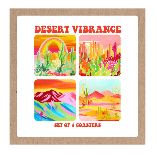 "Desert Vibrance" Boxed Coaster Set - vibeboxshop