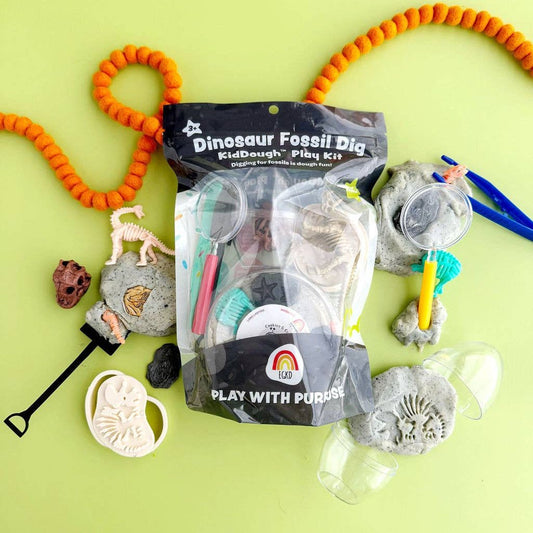 Dinosaur Fossil Dig KidDough Play Kit - vibeboxshop