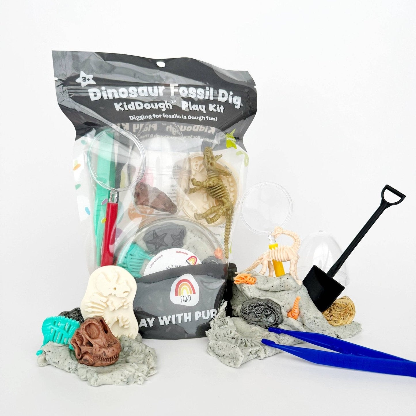 Dinosaur Fossil Dig KidDough Play Kit - vibeboxshop