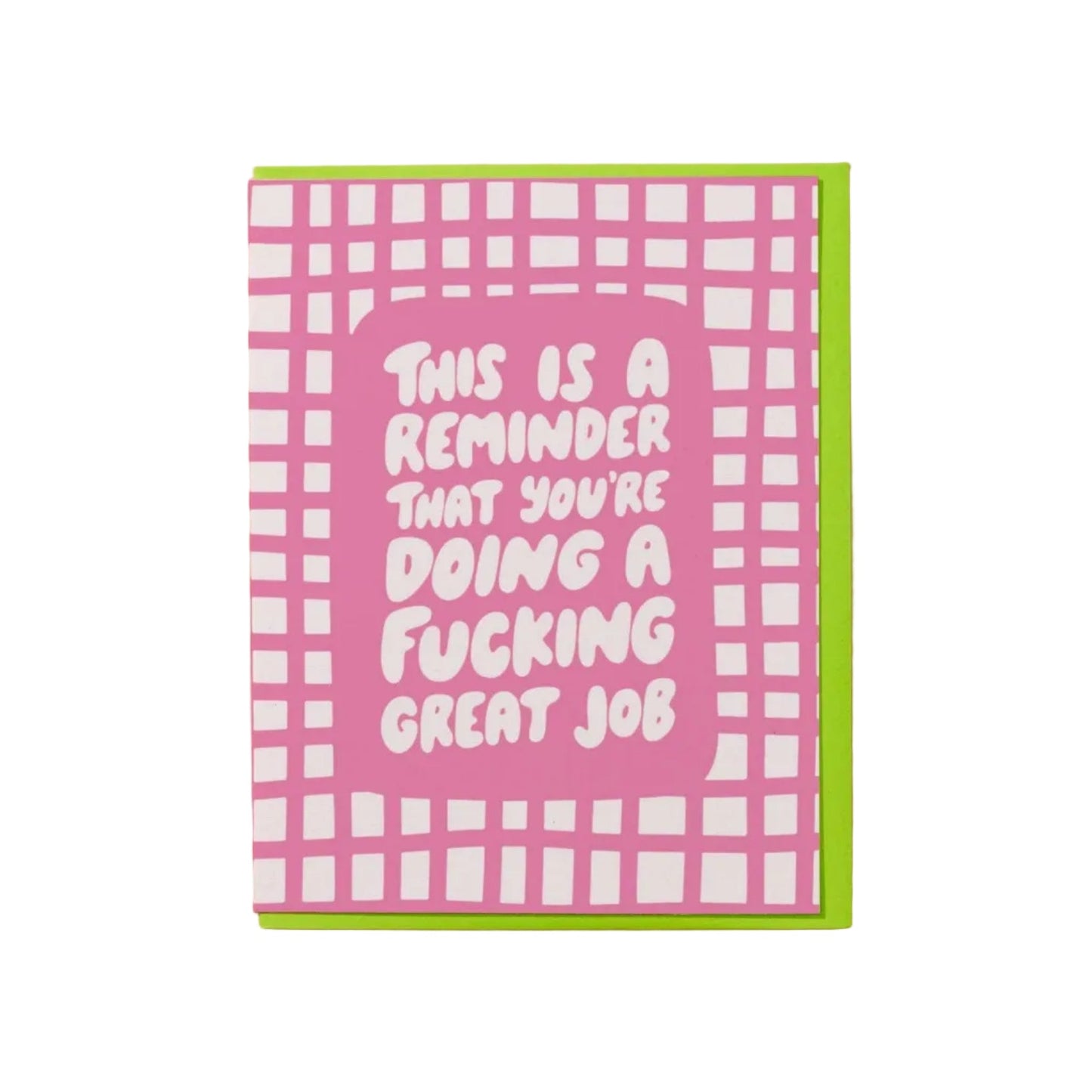 Doing a Great F*cking Job Card - vibeboxshop