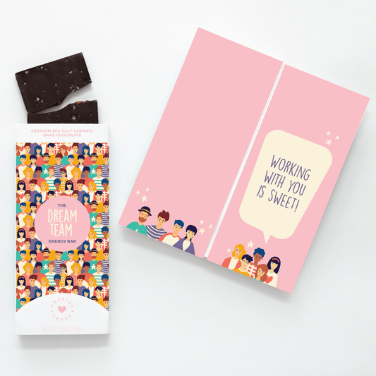 Dream Team Corporate Gift with Chocolate Bar Inside - vibeboxshop