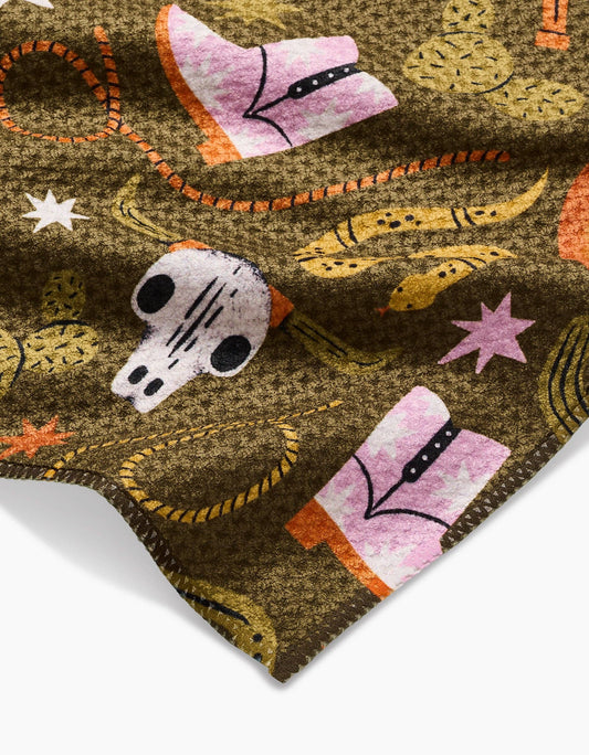 Wild Cowboy Bar Towel