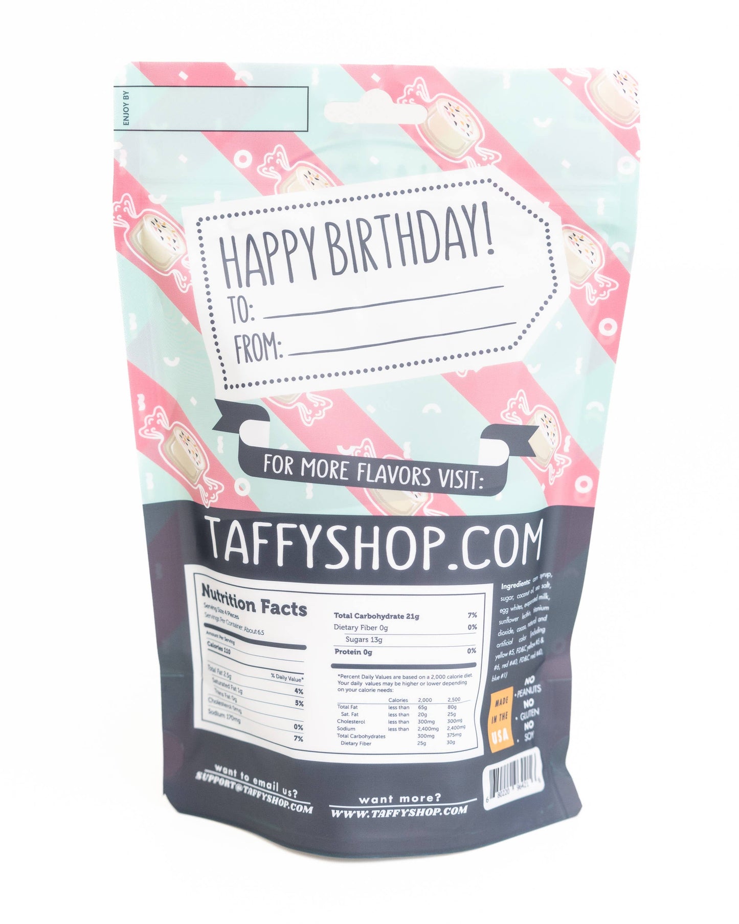 Happy Birthday Taffy Bag