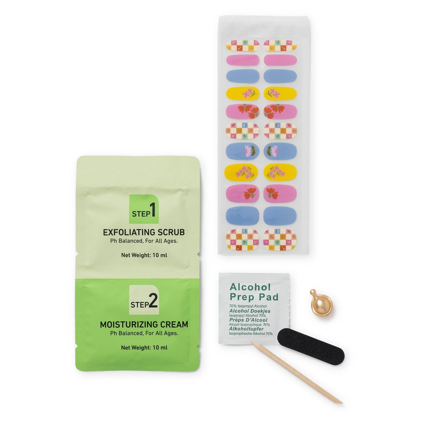 Checkerboard Blooms Hand & Nail Spa Kit