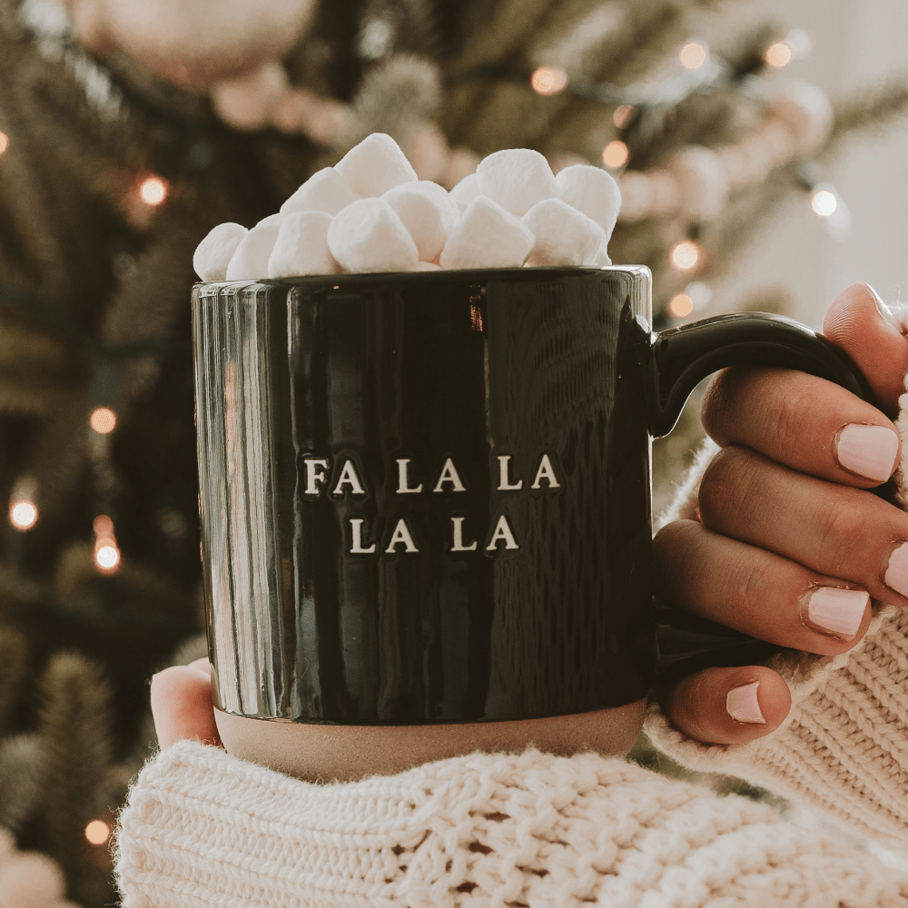 Fa La La Stoneware Mug - vibeboxshop