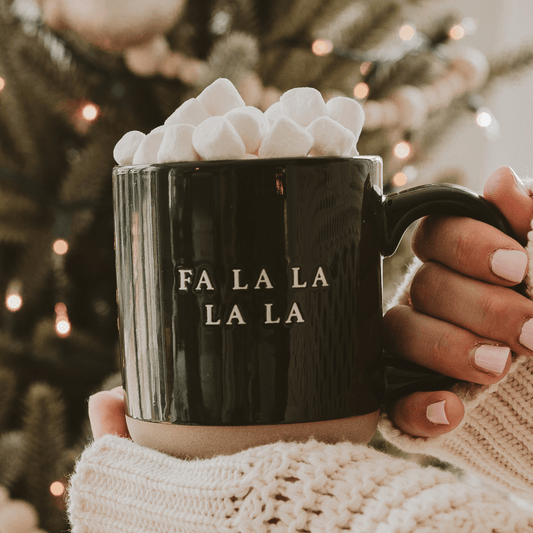 Fa La La Stoneware Mug - vibeboxshop