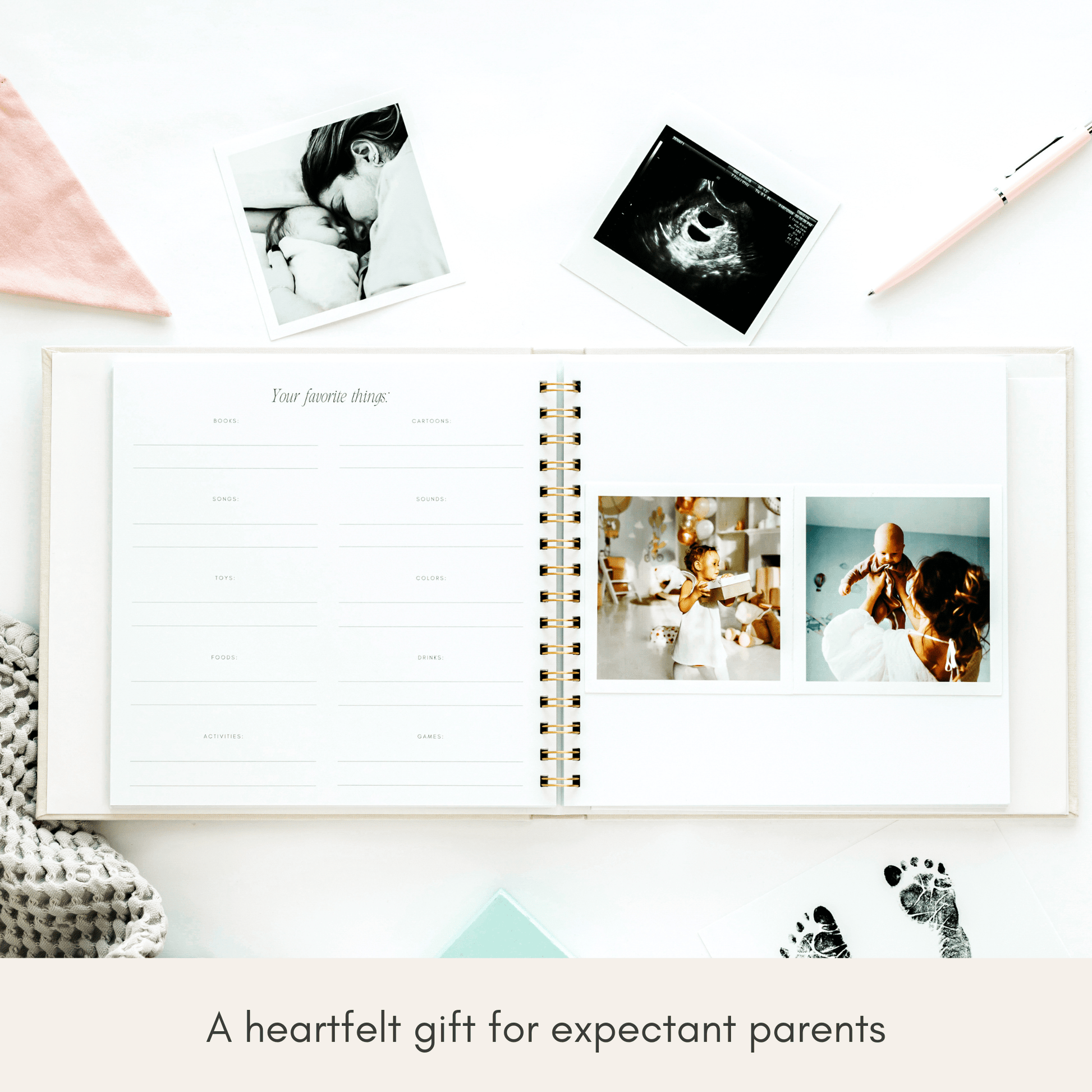 First Year Baby Memory & Milestone Book - vibeboxshop