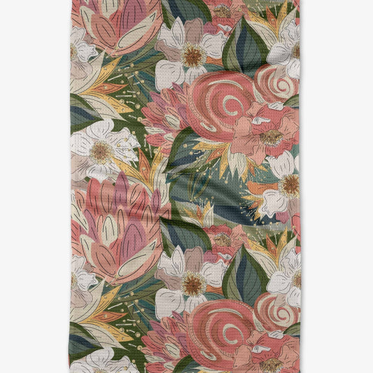 Flower Explosion Tea Towel - vibeboxshop