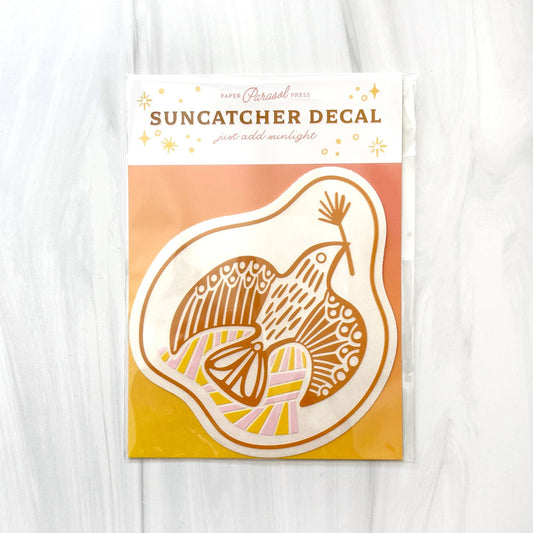 Folk Bird Suncatcher Decal - vibeboxshop
