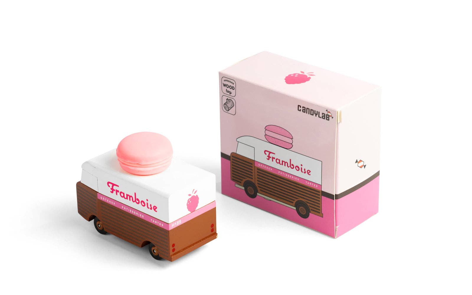 Framboise Macaron Toy Car - vibeboxshop