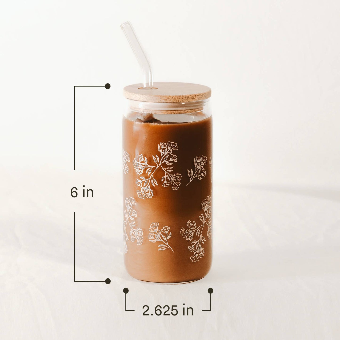 Ghosts Can Glass w/ Straw & Lid - vibeboxshop