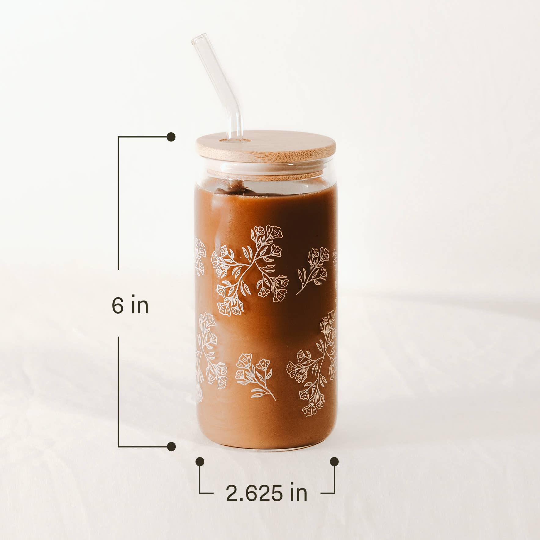 Ghosts Can Glass w/ Straw & Lid - vibeboxshop