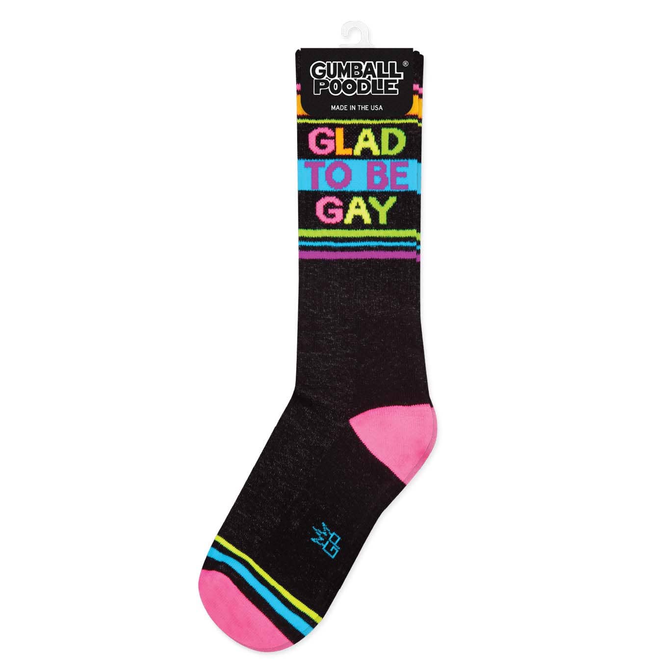 Glad To Be Gay Gym Crew Socks - vibeboxshop