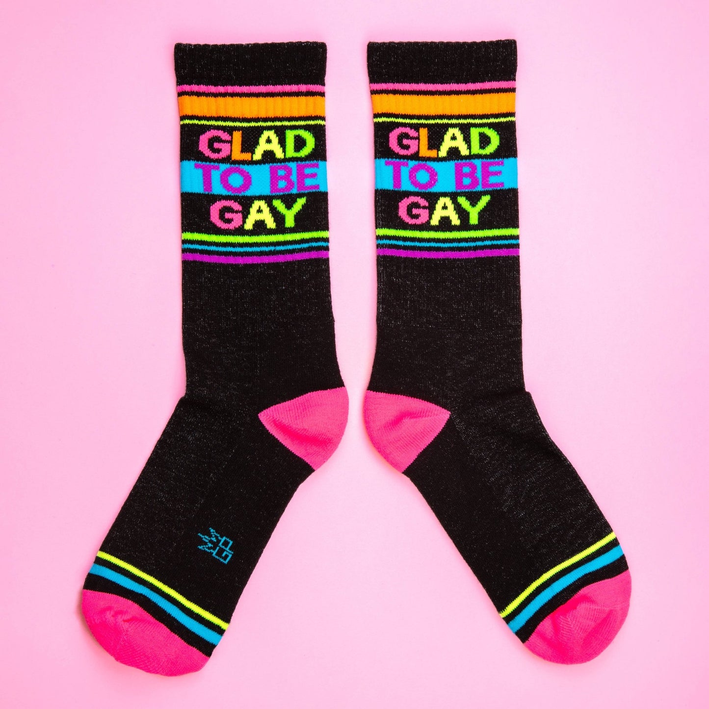 Glad To Be Gay Gym Crew Socks - vibeboxshop