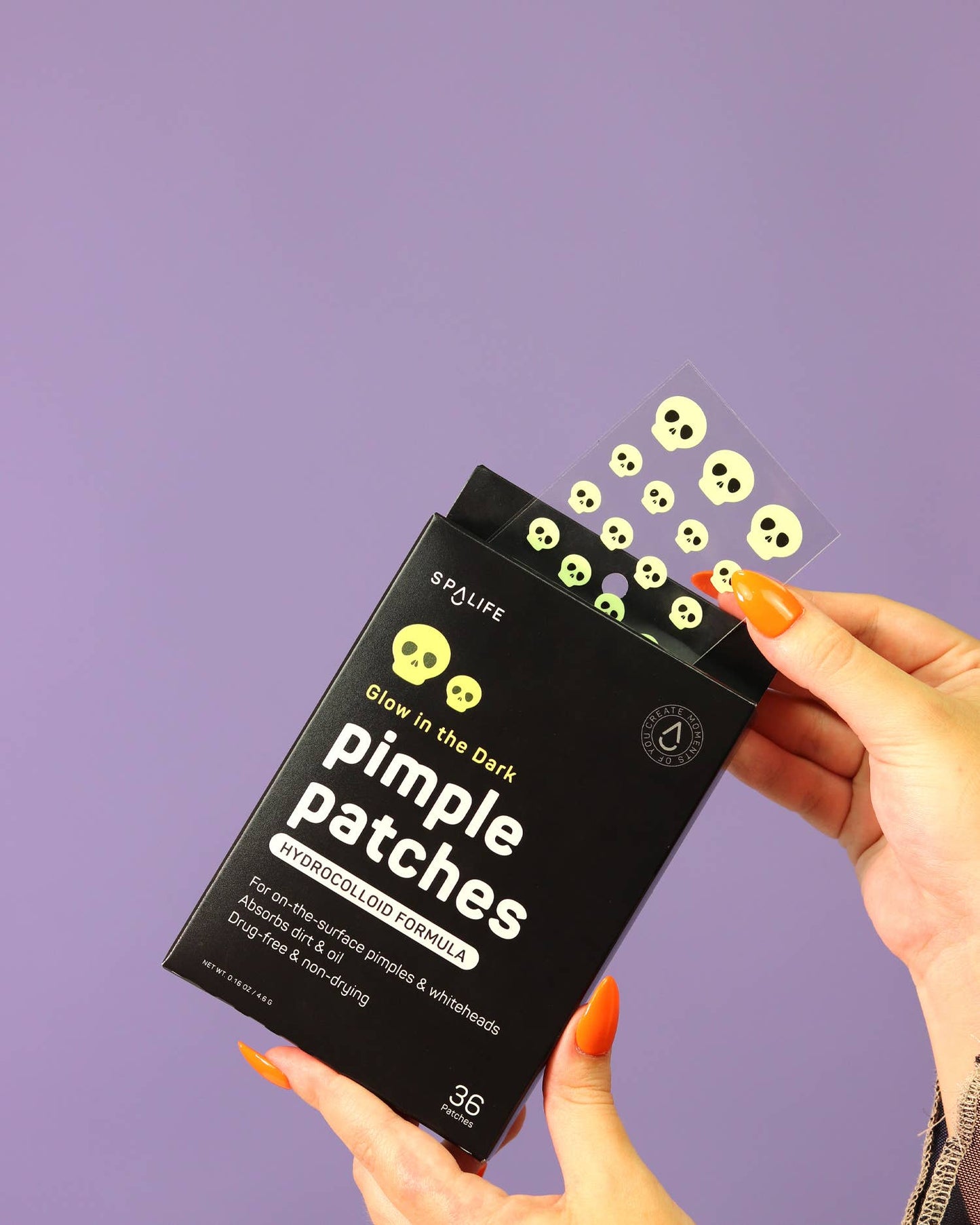 Glow in the Dark Skulls Hydrocolloid Pimple Patches - vibeboxshop