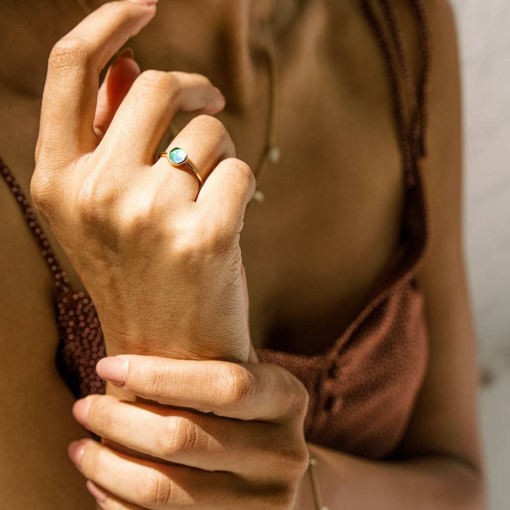 Gold - Mini Mood Ring - vibeboxshop
